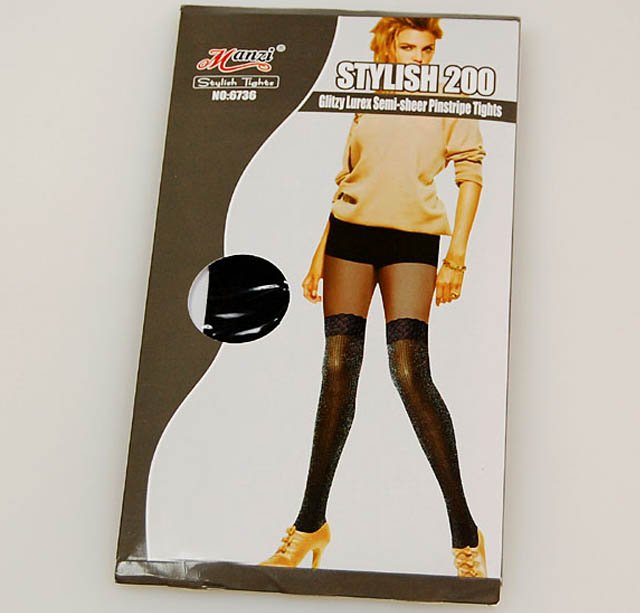 Free Pantyhose,200Denier,shine silver thread Tights.Pantyhose tube Pantyhose tights.Strumpfhose.Collants.Pantys Medias,MZ6736