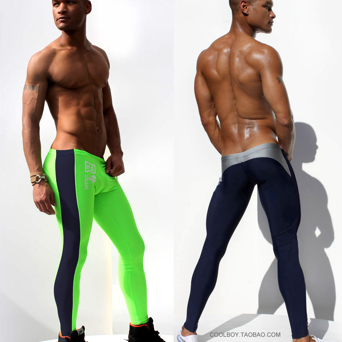 Free postage Aqux male trousers lounge pants at home elastic tights fitness swimming trunks sports long johns