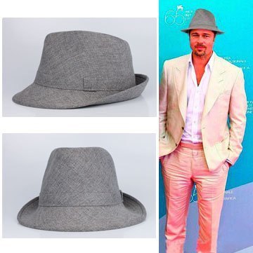 Free Quality trend linen fedoras large brim european version of the gentleman hat Large fashion male hat