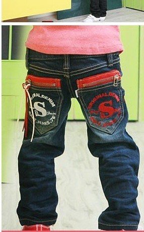 free sgipping ! Wholesale boy girl cowboy trousers