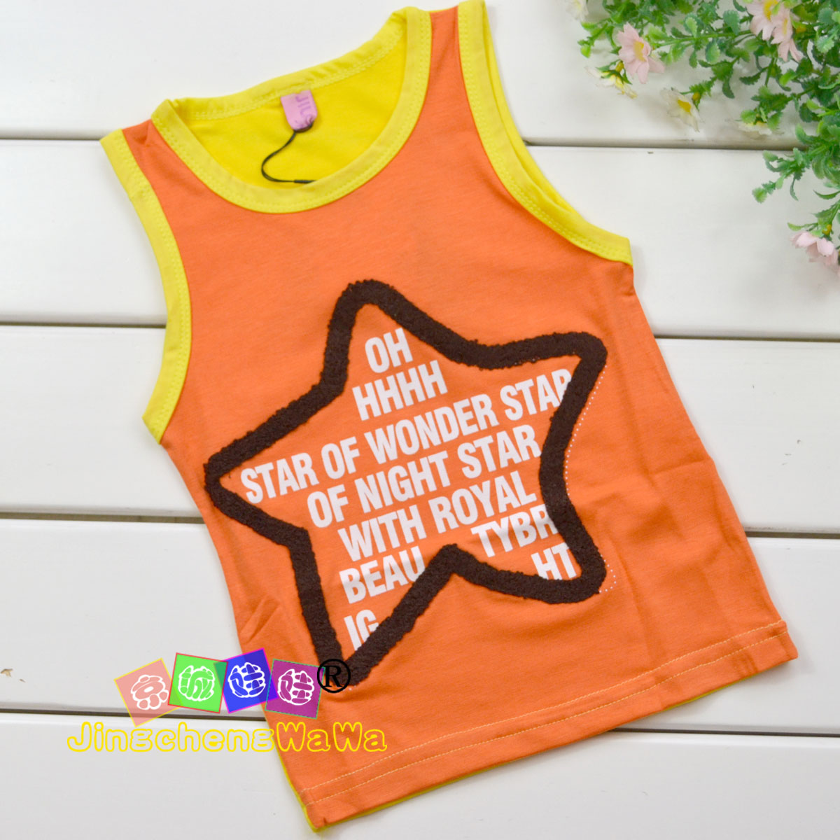 free ship 2025 summer boy  girl child cartoon graphic patterns sports casual sleeveless T-shirt tank