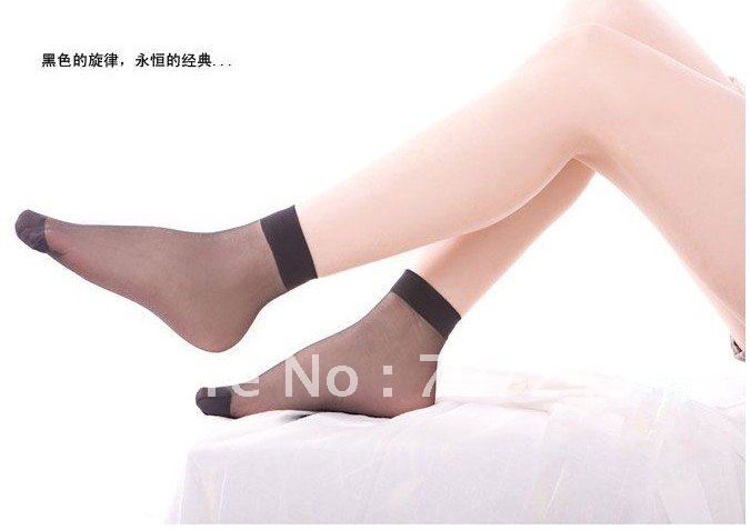 Free ship!6pcs/lot,3F thin elastic socks /Crystal sock