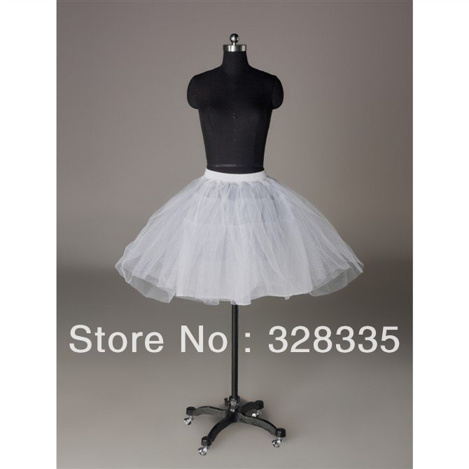 Free-Ship-A-line-4-Layers-Short-Dress-Petticoat-Girl-s-Underskirt-Mini-Skirt-Underdress-Crinoline