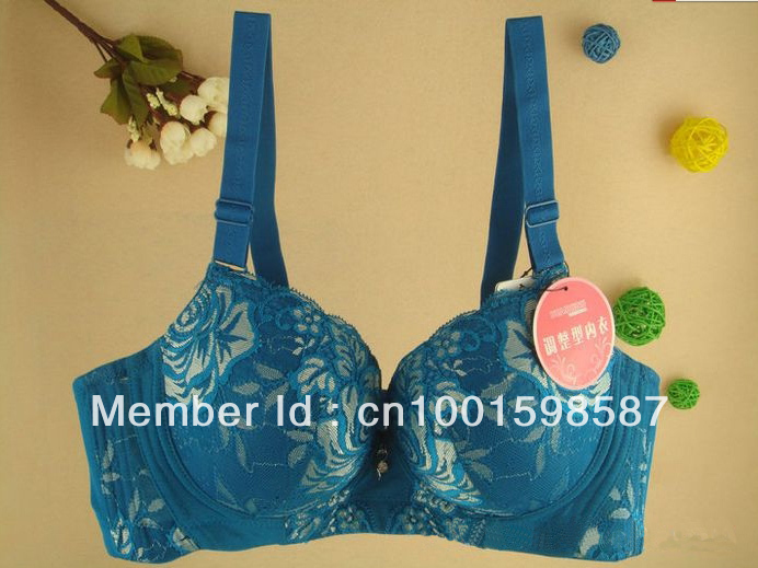 Free Ship Chinese Push Up Embroidery Sexy Fashion Ladies' Underware C cup 34-40 WJM-2610