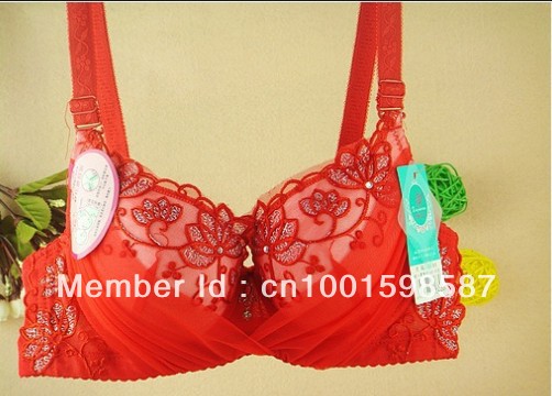 Free Ship Chinese Push Up Round up Sexy Embroidery bra Fashion Women Ladies' Underware B cup