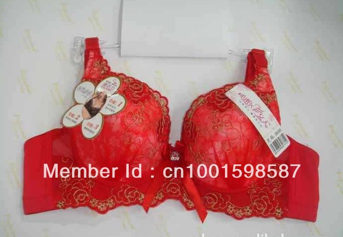 Free Ship Chinese Push Up Round up Sexy Lace Floral bra Fashion Women Ladies' Underware B cup
