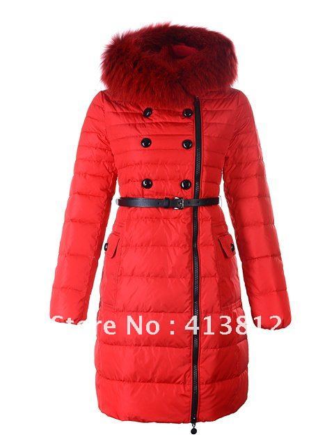 Free ship!Euramerican Fashion women winter hooded long down Pop star coat,Natural FOX fur down jackets,waterproof,size S-XXL