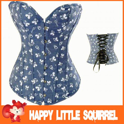Free Ship Sex Corselet overbust Butterfly Flower Fancy Hot Lady Sexy Corset lingerie Factory Dropship Wholesale Discount
