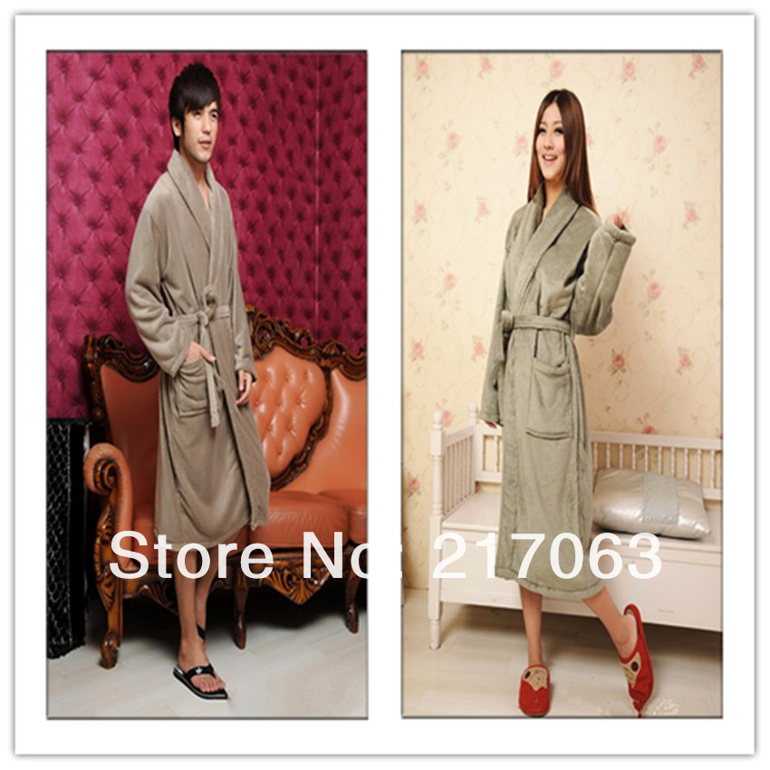 Free Ship Wholesale & Retail Coral Fleece Family Home Robes