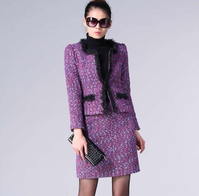 free ship! worsted,100%quality,women's skirt suits,fashion OL skirt suits,professional women's suit,blazers+skirts