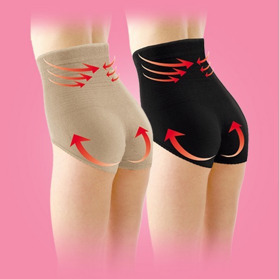 Free Shiping 100pcs/lot Women's Underpants High Waist Hip Up Shorts Touch Breast