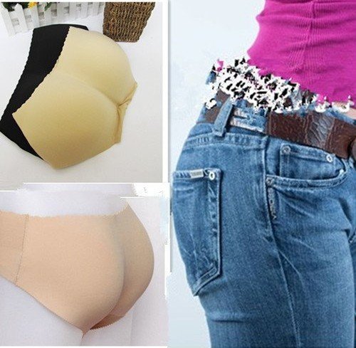 Free shiping,Butt Hip Enhancer Padded Seamless Shaper Panties Bum Booty Booster Pad Underwear,3 colors 4 size