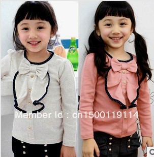 free shiping children's wear Korean girls lotus leaf collar T-shirt 5pes/lot
