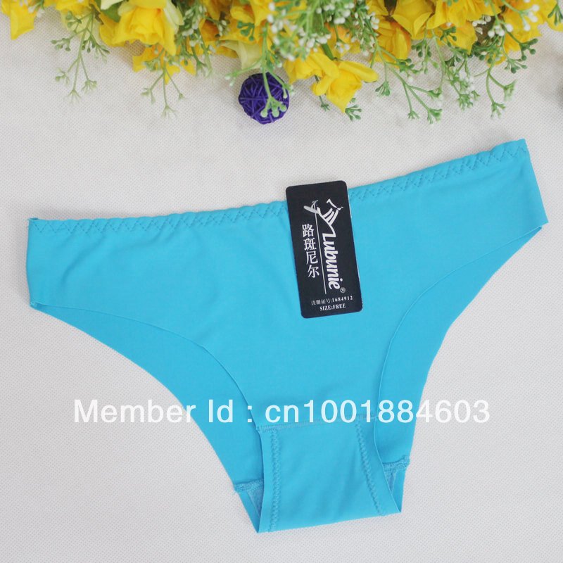 Free shiping high elastic spandex solid womens briefs