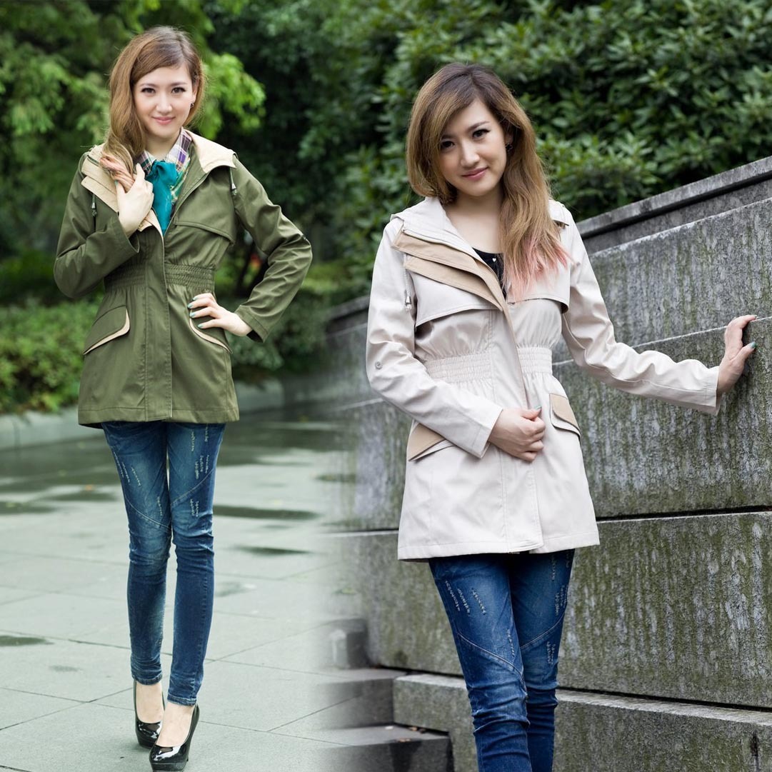 Free  shiping hot 2012 autumn trench female slim spring and autumn outerwear long design women's trench