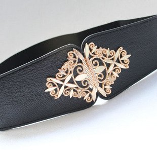 Free shiping,Lady flower belt bind wide belt,5 Colors, leather waistband /waist belt
