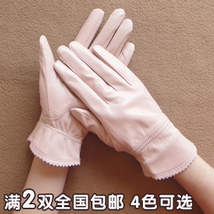 Free shiping!Plane genuine leather gloves winter women's thermal sheepskin