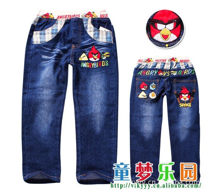 free shipment and wholesale of  children jean, long trousers,5pcs/lot mix full size