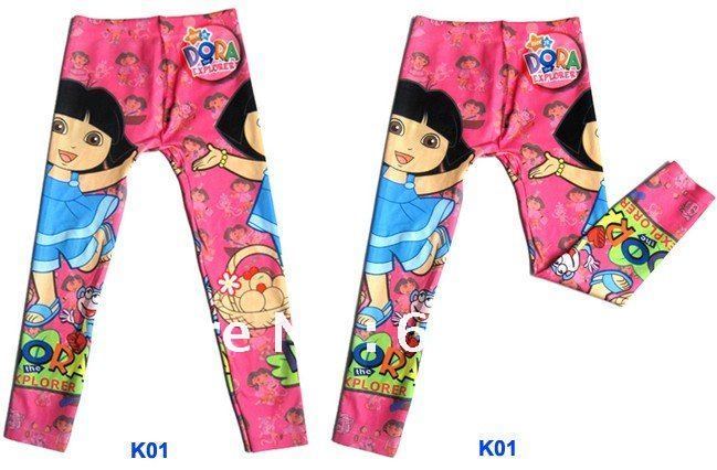 Free shipment- Children popular cartoons printing Jeans made of marcerized cotton, 3 sizes mixed,  12pcs/lot -AL-JK