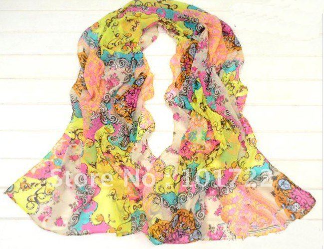 FREE SHIPMENT,fashion floral printing scarves,patchwork shawls,chiffon scarf,floral scarves,hot sell,cheap price