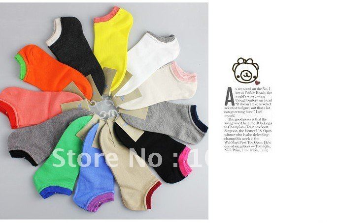 FREE SHIPMENT,fashion lady's cotton sock slippers,cotton solid women candy ankle socks,colorful casual short socks,free size