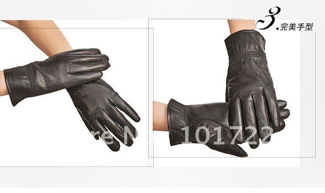 FREE SHIPMENT,Fashion lady's gloves,winter warm gloves,leather gloves,with five fingers,free size for women