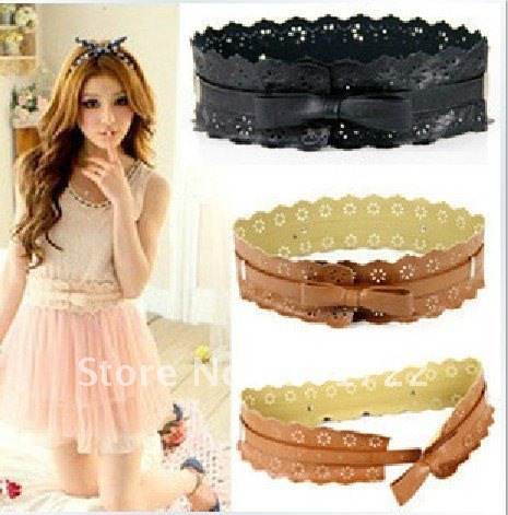 FREE SHIPMENT,leather lace lady's belt,dress belts,adjustable size