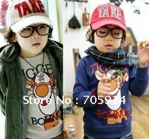 FREE SHIPMENT NEW ARRIVAL AUTUMN STYLE TIGER PRINTING 2 COLOR BABY'S SWEAERS KID'S SWEATERS 20120621E