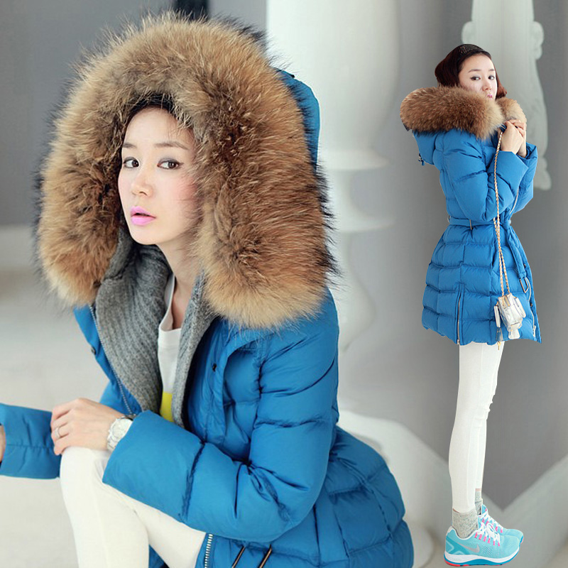 Free shipment New arrival winter thickening outerwear medium-long down cotton thermal wadded jacket female cotton-padded jacket