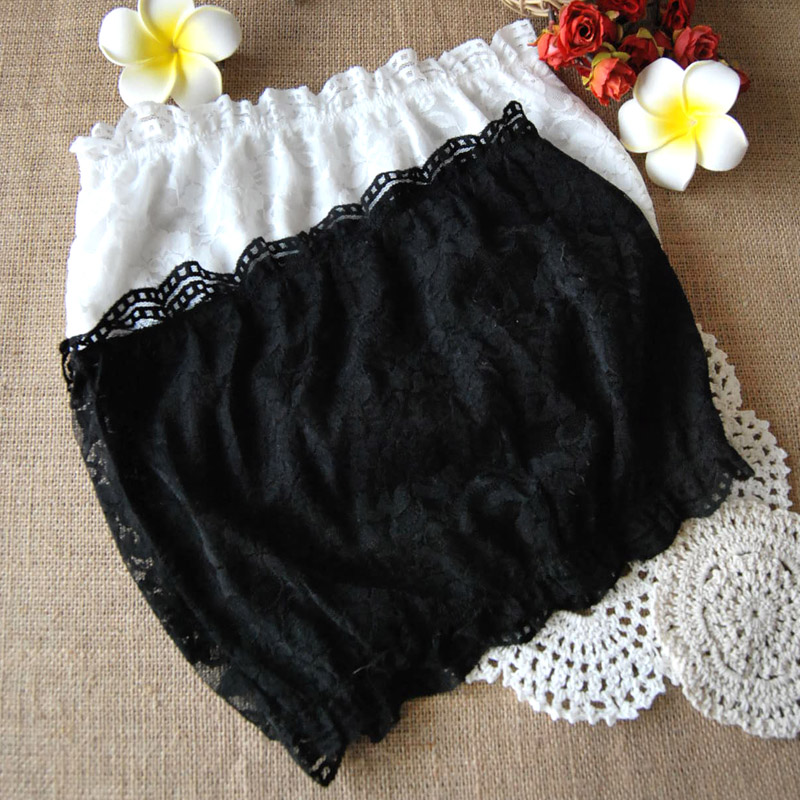 free shippig New arrival sexy small basic lace tube top tube top black-and-white 2 2