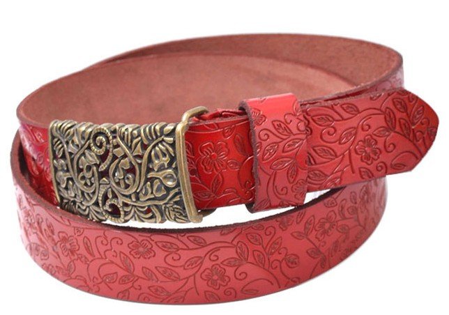 Free shippig western Print cow leather belt,lady/men hollow out belt fashion women/men  belts