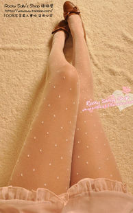 Free Shippig Wholesale High Quality Small Round Dot Pantyhose Fashion Women Show Thin Leggings Sexy Tights L21