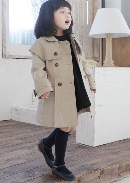 free shippimg baby gir kid child wind coat jacket outwear 5pcs/lot  Korea style