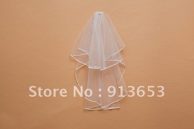 Free shippin  Fashion 2-T White bridal wedding dress Veil Bridal Wedding Veil  Bridal Accessories comb