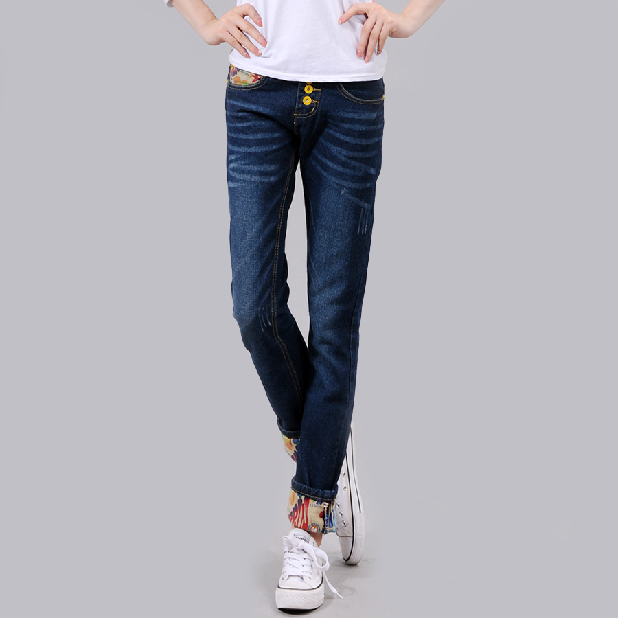 Free shipping 05 - 9306 suspecter crotch pants yellow buttons women's straight roll-up hem jeans 2013