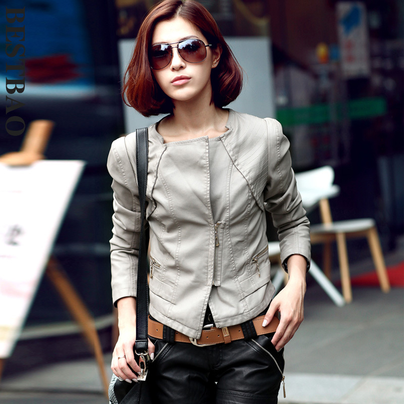 free shipping 0975 all-match slim leather clothing brief brief fashion bestbao female