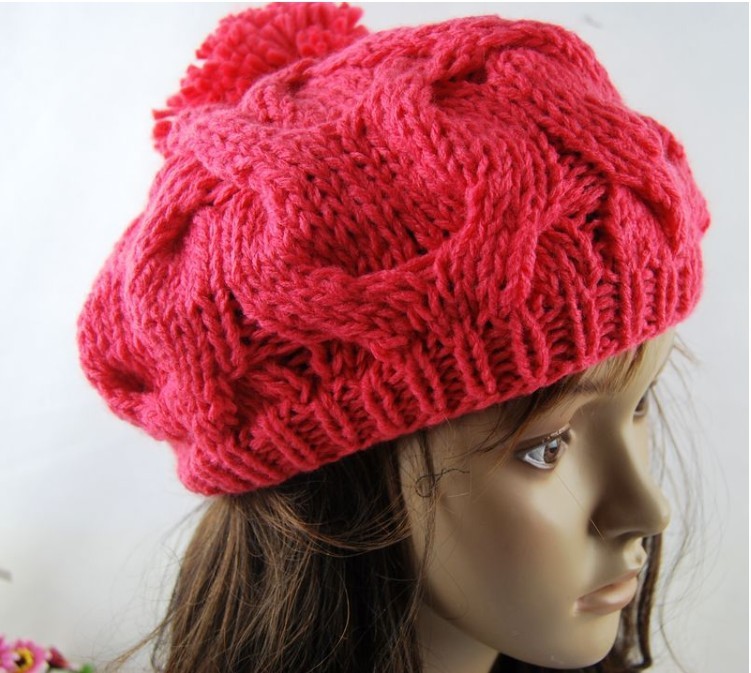 Free shipping 1 pcs 2012 new Korean version of the pumpkin hat hand-knitted hats autumn and winter Wool cap Warm hat Multicolor
