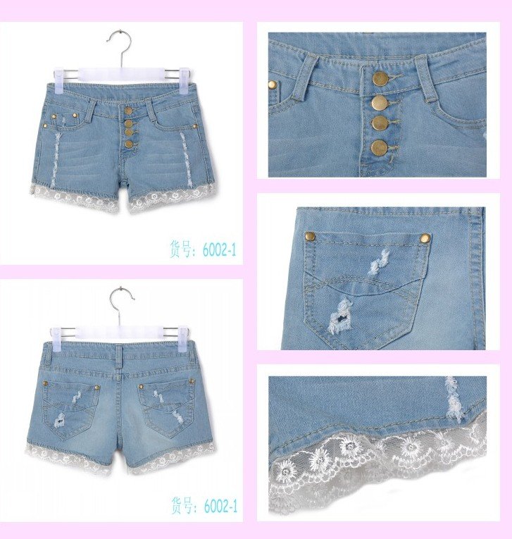 Free Shipping (1 piece/lot) missfeel flagship of quality denim shorts,high quality short pants