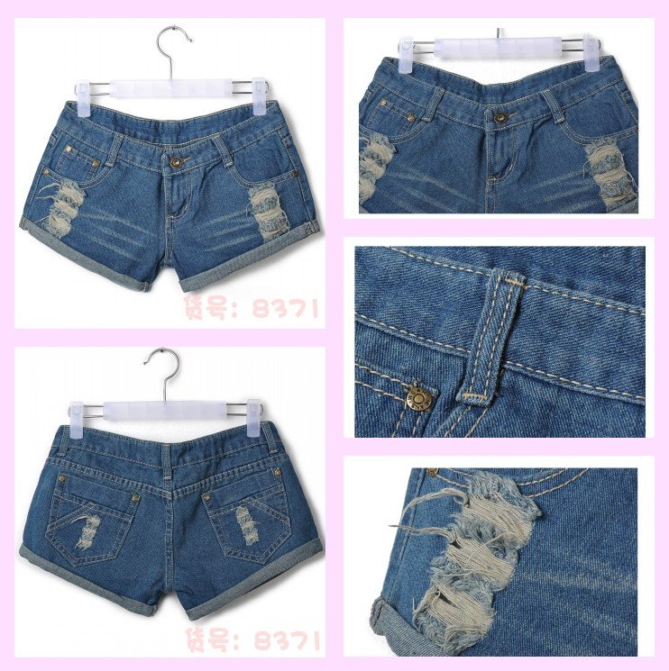 Free Shipping (1 piece/lot) missfeel flagship of quality denim shorts,high quality short pants