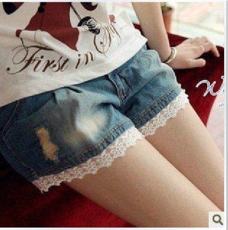 Free Shipping (1 piece/lot) missfeel flagship of quality denim shorts,high quality short pants