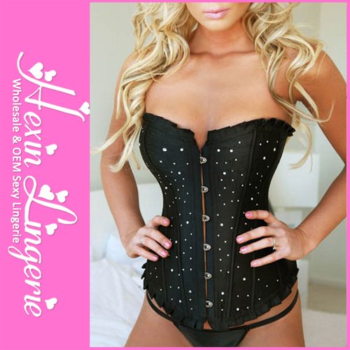Free shipping (1 piece/lot) Women's Plus Size Passion Sequin Corset Size S M L 2XL 3XL 4XL 5XL 6XL + Lower Price LB4046