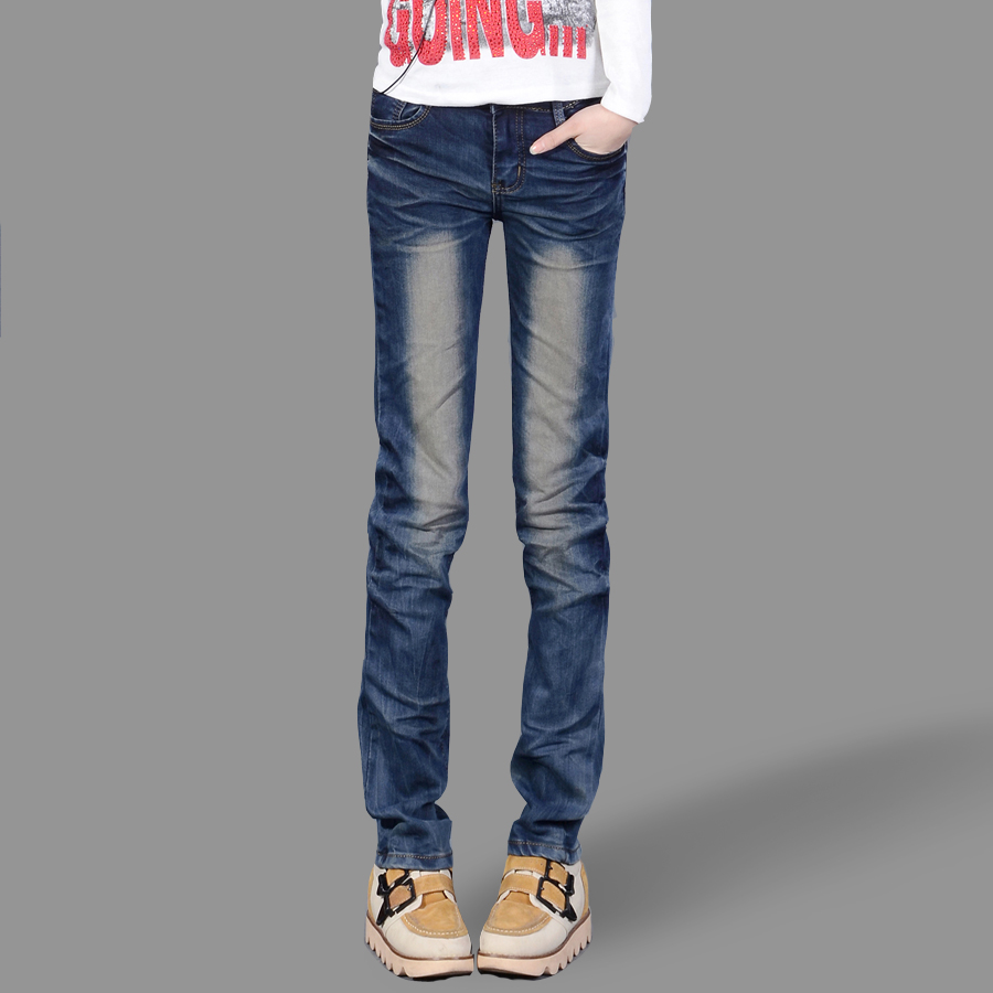 Free shipping 10 - 759 loose casual straight pants jeans long trousers female 2013 spring