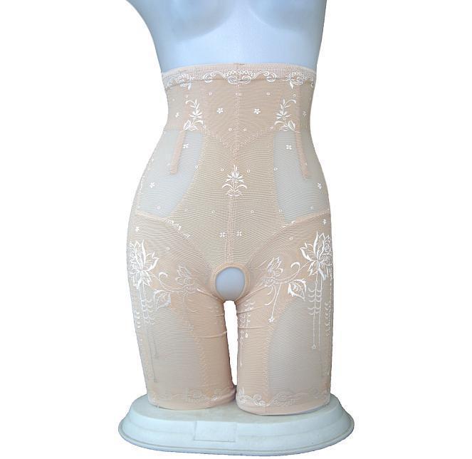 Free Shipping 10 high waist bamboo crystal magnetic therapy superacids abdomen drawing butt-lifting body shaping pants