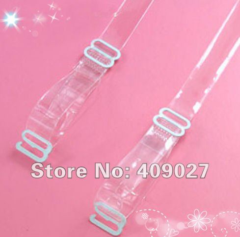 Free shipping 10 pairs Adjustable Women Bra Transparent Bra Straps Intimates Accessories