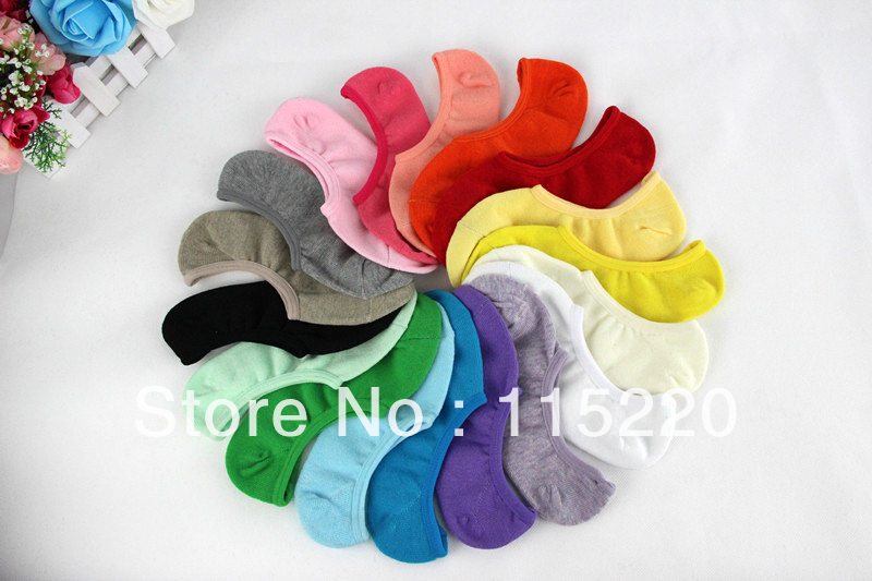 Free Shipping 10 pairs Candy Colors Cotton Womens Fashion Low Cut Ankle Crew Slipper Socks