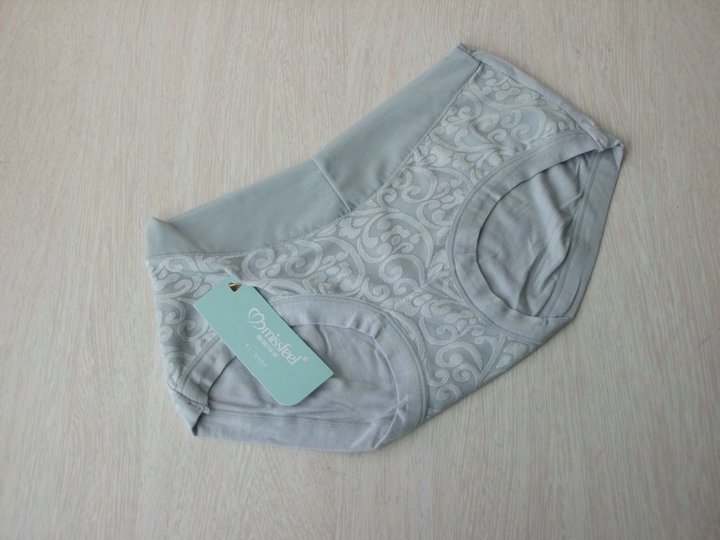 Free shipping (10 pieces/lot) missfeel low prie high quality ladies underwear gray