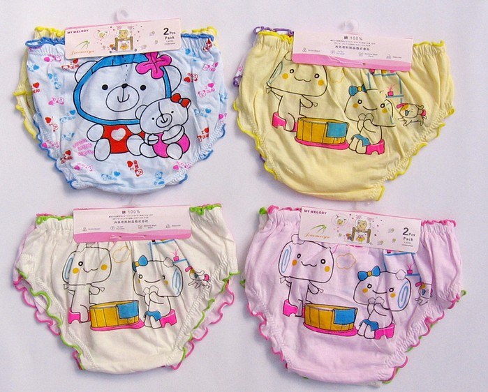 Free shipping 100% cotton kids underwear,baby girl underwear,Falbala cartoon girls briefs,baby girl's panties,girl's wear