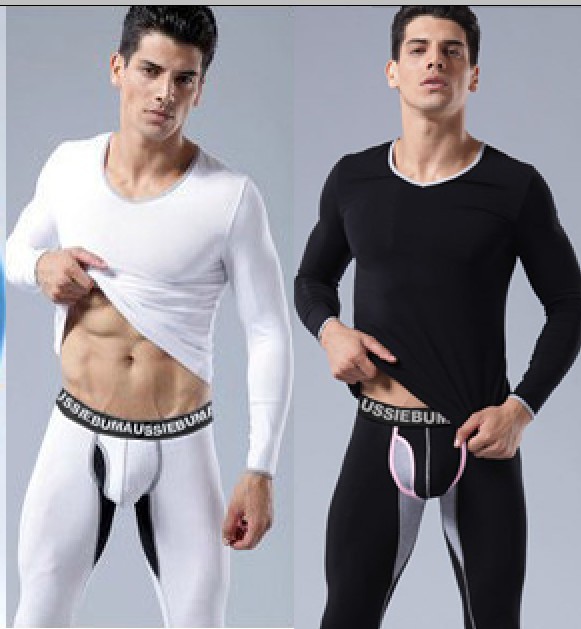 Free shipping! 100% cotton long johns long johns set 100% cotton thin thermal set commercial V-neck thin thermal underwear shirt