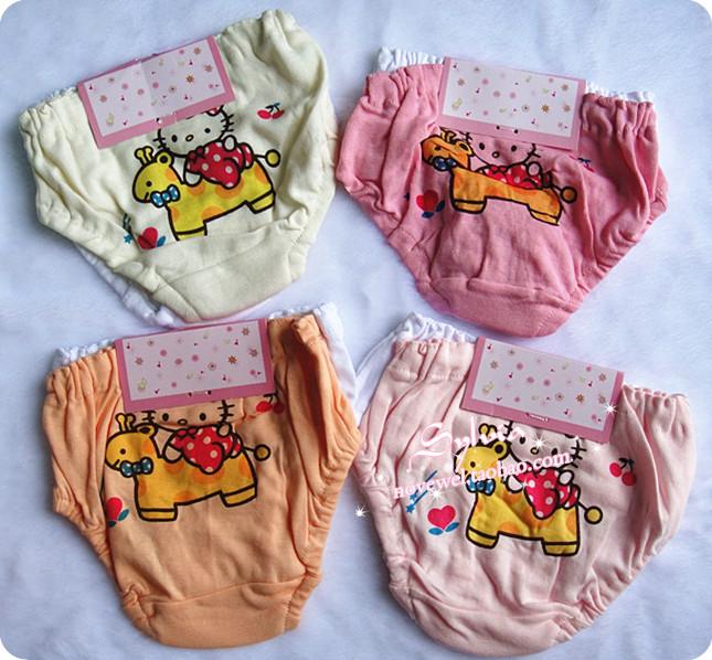 Free shipping 100% cotton trigonometric short panties bread short panties child panties 2 9.9