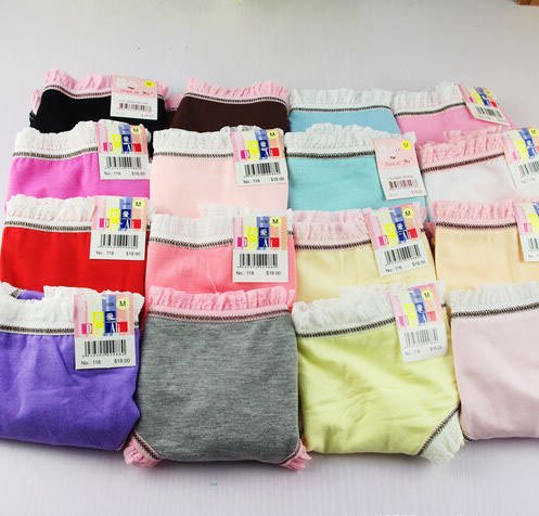Free shipping 100% Cotton Women's Panties High Quality Comfortable underwear /pants FREE SHIPPING DN116